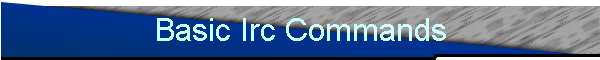 Basic Irc Commands